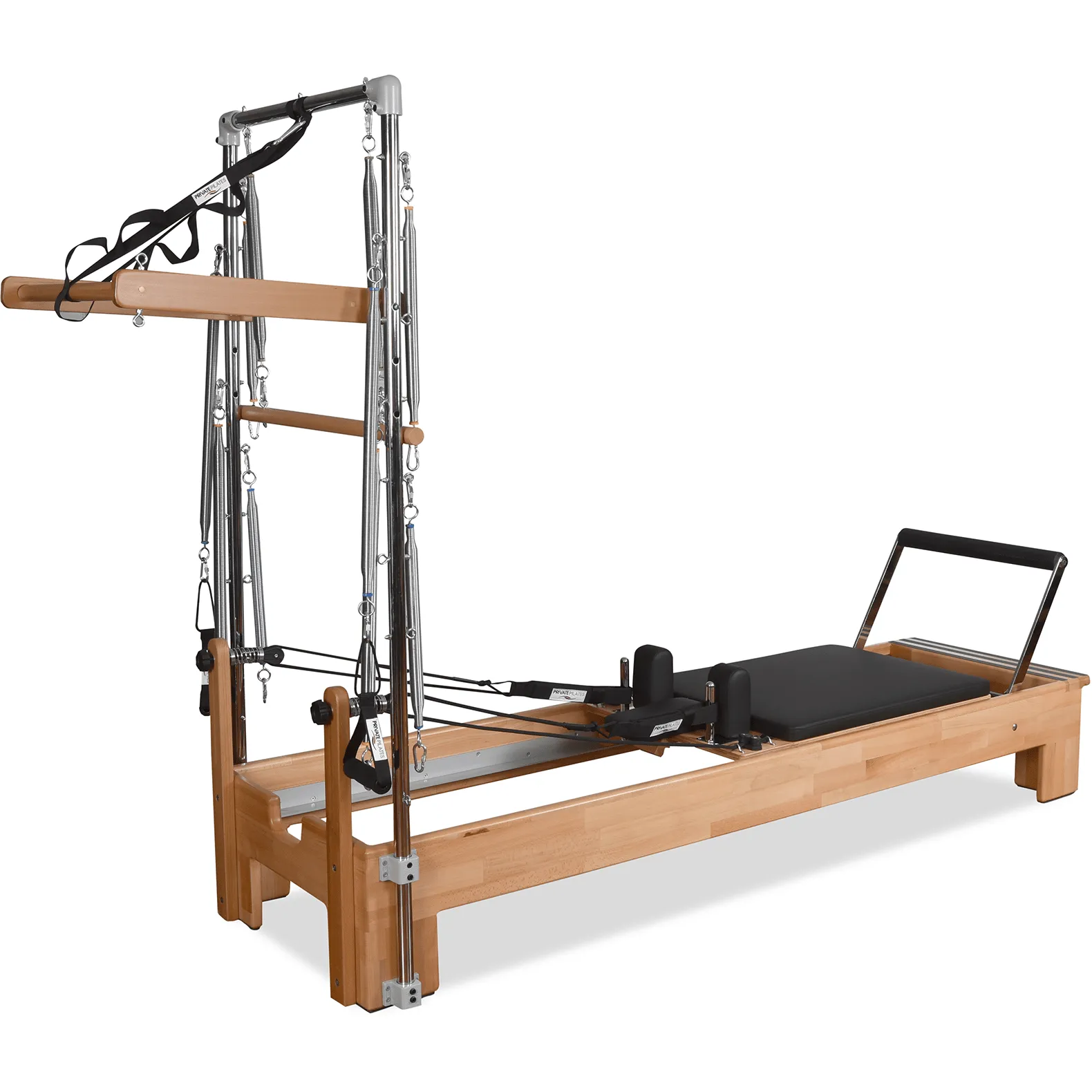 Private Pilates Premium Wood Reformer-Tower Bundle