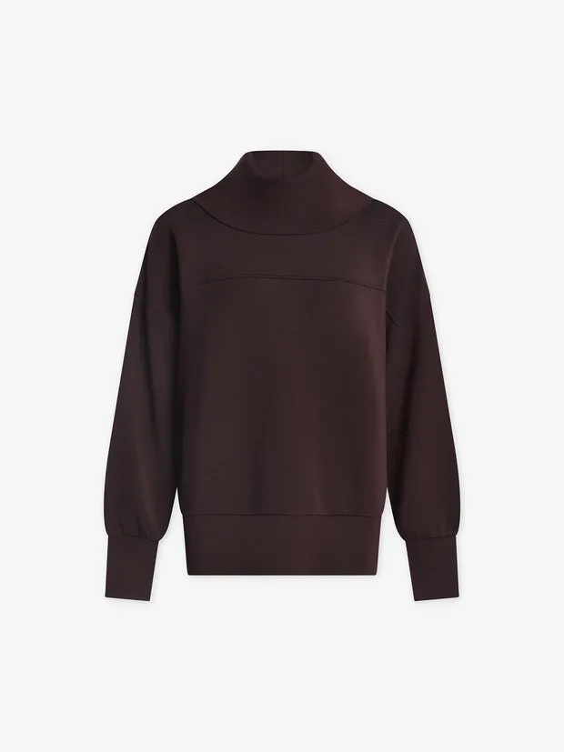 Priya Longline Sweat- Coffee Bean