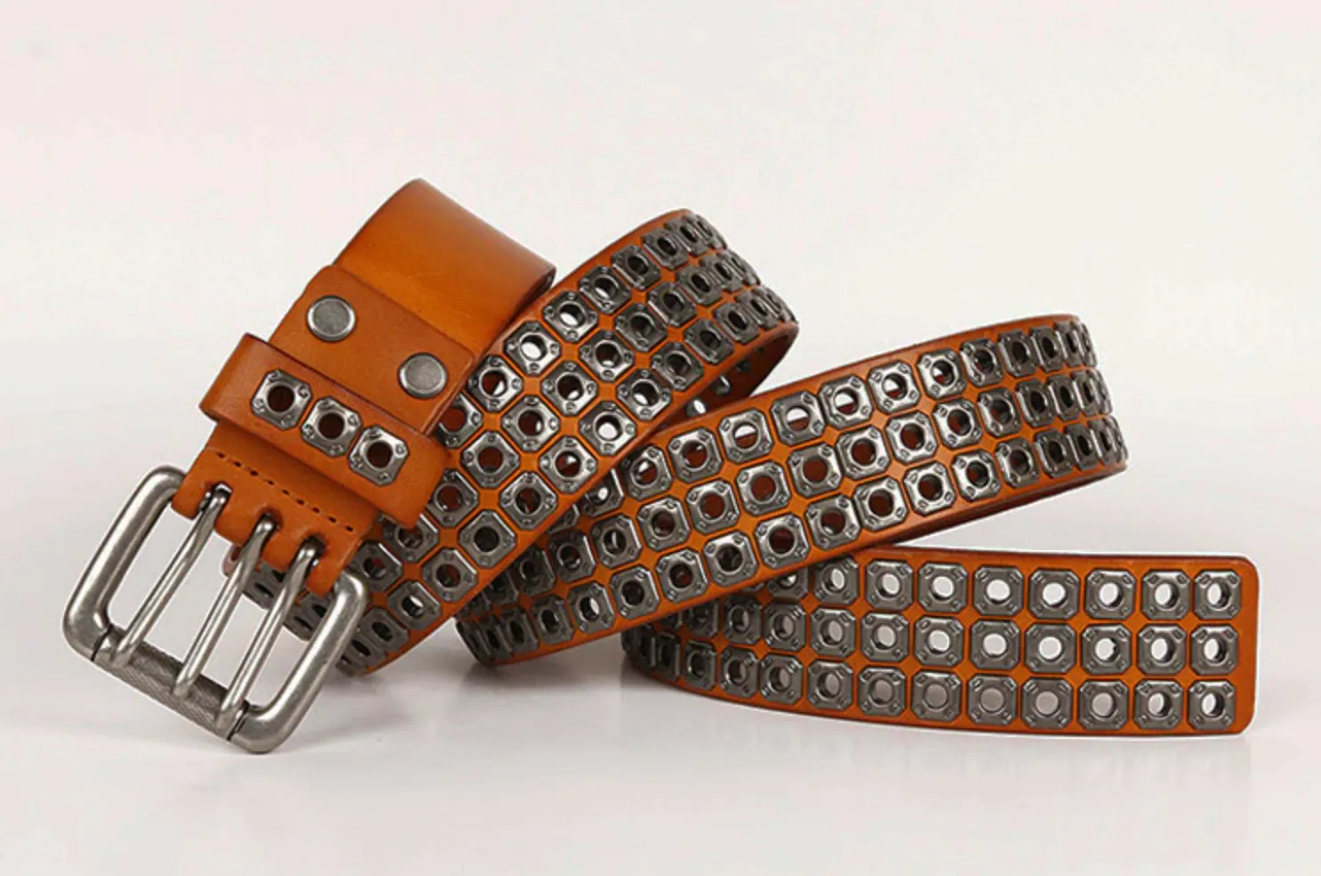 Punk Rivet Men Rock Style Belt