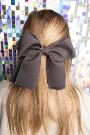 SALE! Perfectly You Gray Hair Bow Barrette