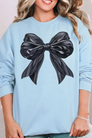 Satin Black Bow Unisex NuBlend Crew Sweatshirt