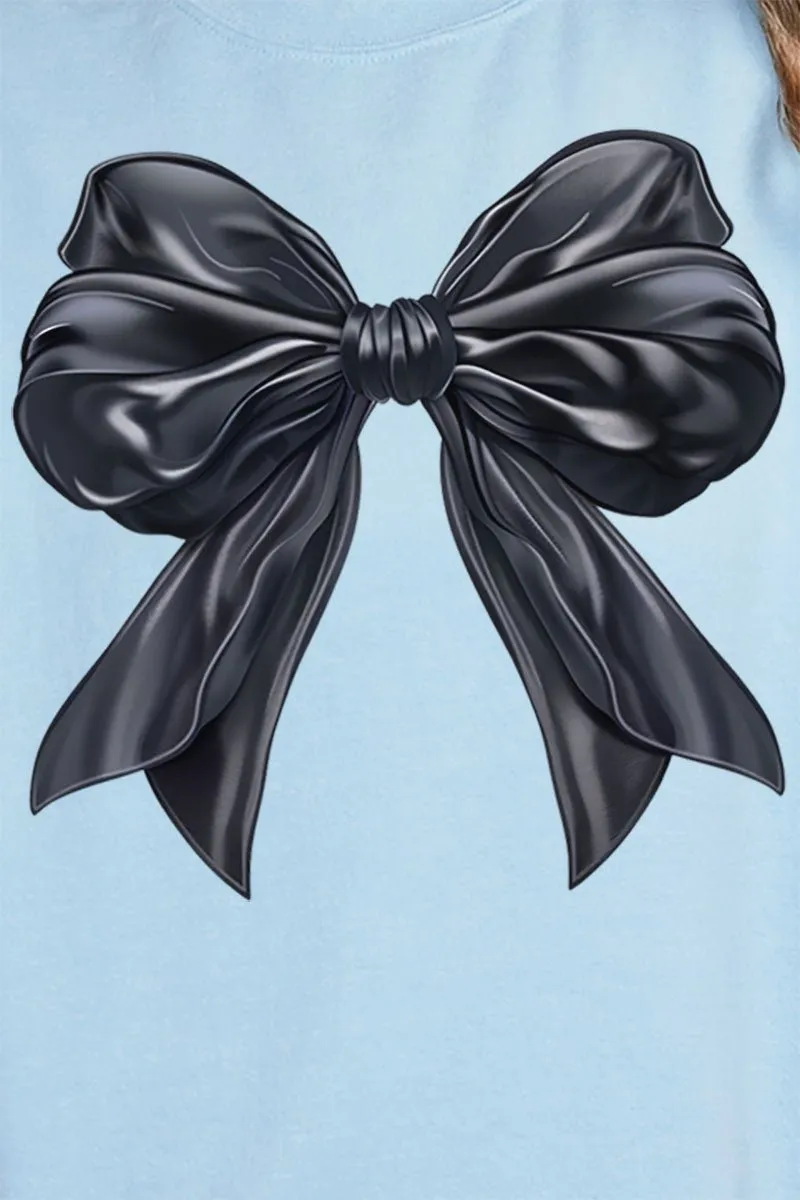 Satin Black Bow Unisex NuBlend Crew Sweatshirt