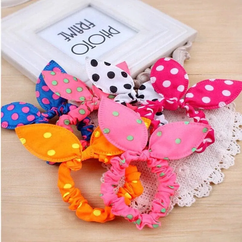 Scrunchies For Girls | Bunny Ear Hair Ties | Hair Ties For Girls and Women | Mommy and Me Hair Ties | Gifts for Girls