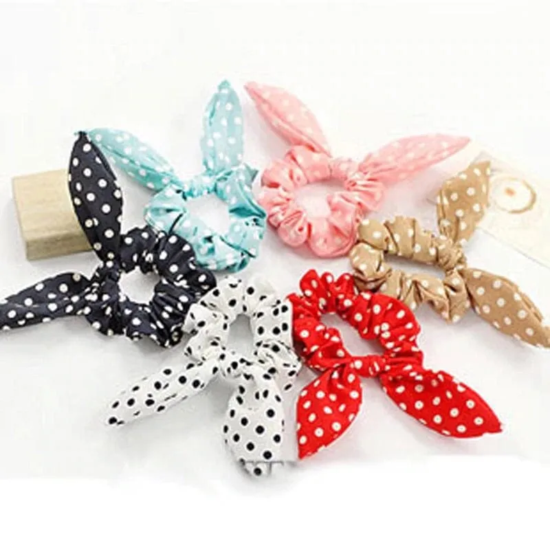 Scrunchies For Girls | Bunny Ear Hair Ties | Hair Ties For Girls and Women | Mommy and Me Hair Ties | Gifts for Girls