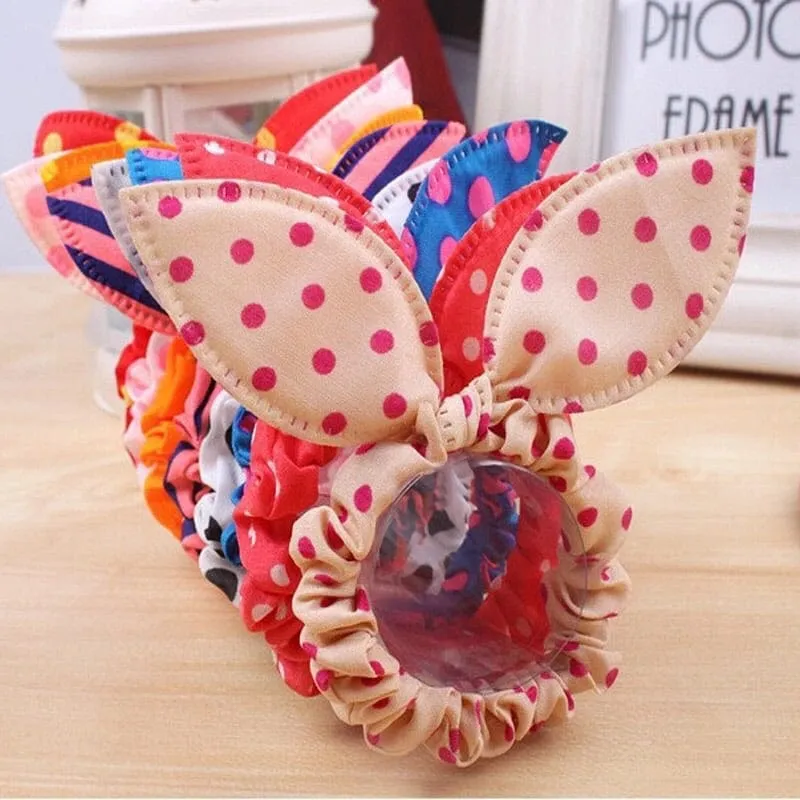 Scrunchies For Girls | Bunny Ear Hair Ties | Hair Ties For Girls and Women | Mommy and Me Hair Ties | Gifts for Girls
