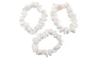 Silk Hair Ties - Ivory (Skinny)