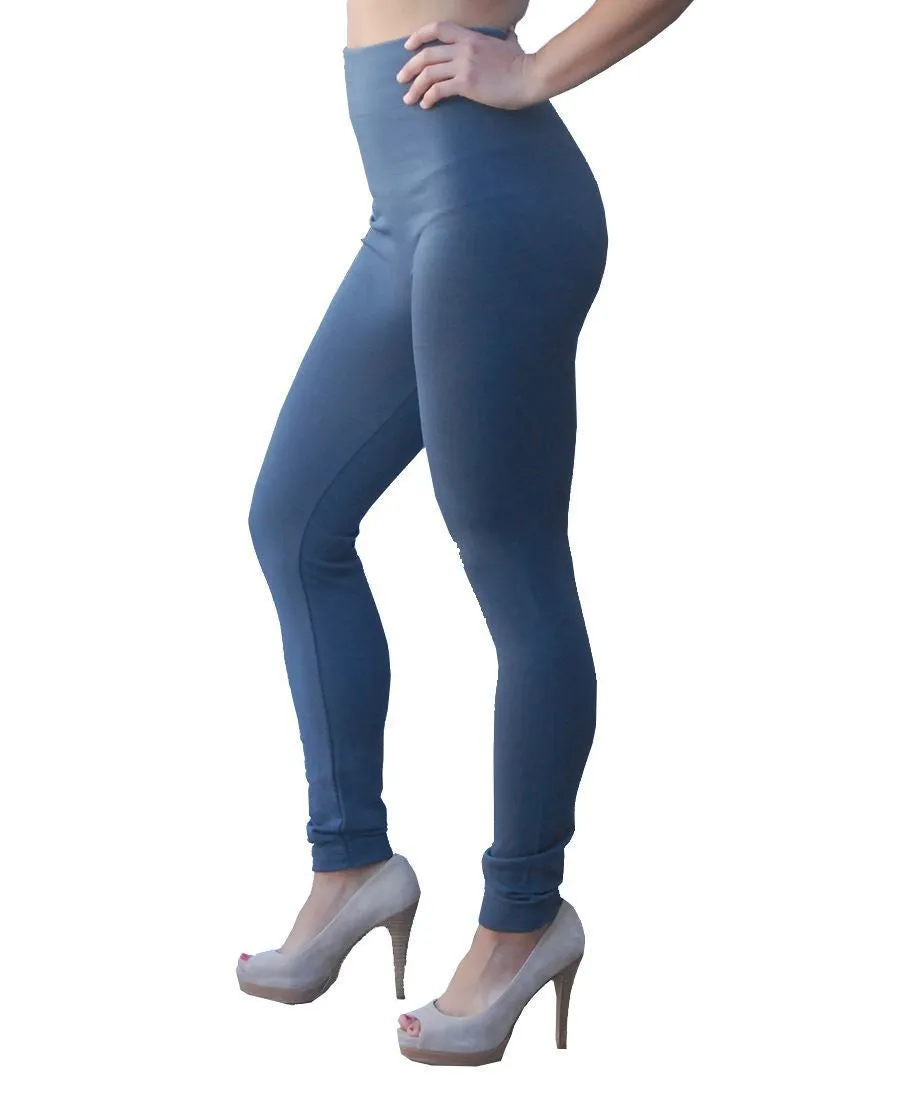 Solid Leggings Gray Regular