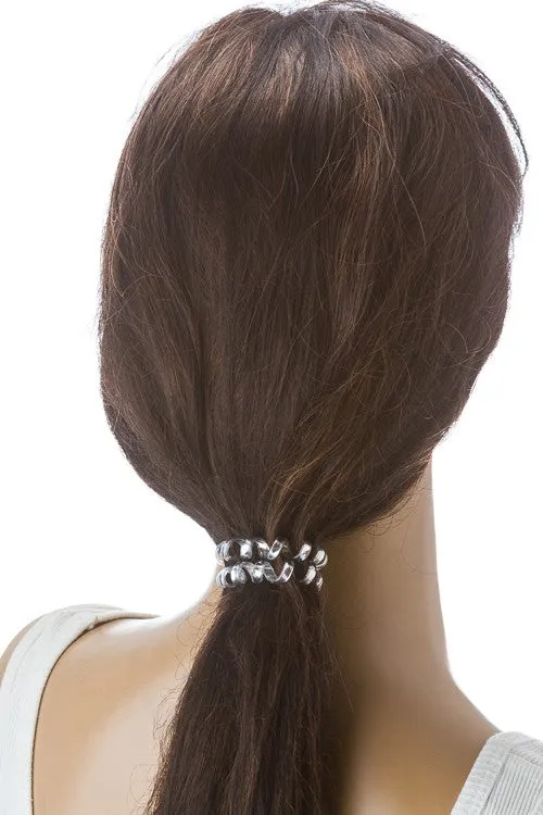 Spiral Hair Ties - Metallic