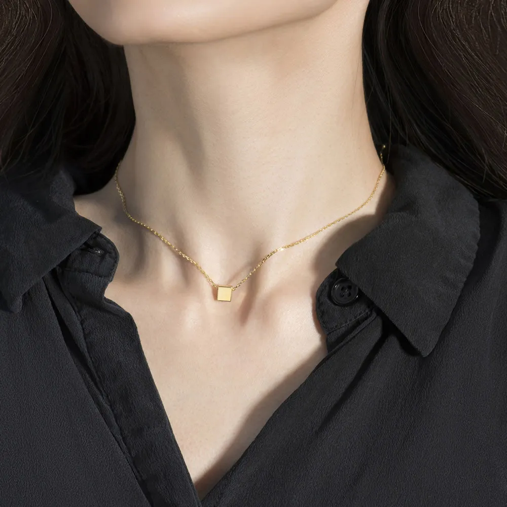 Square Pendant Necklace