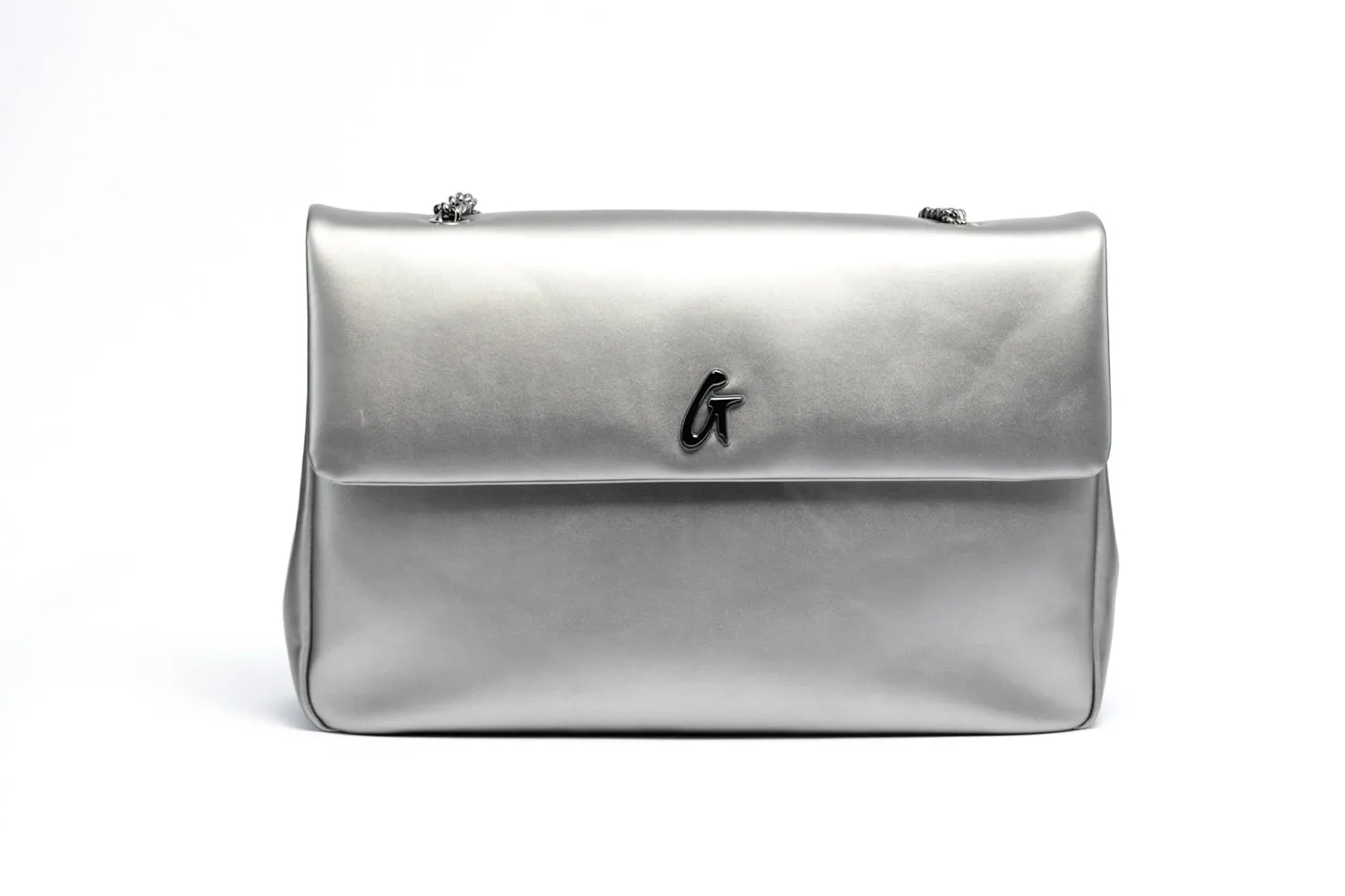 STANDARD LARGE CLASSIC FLAP BAG PLATINUM