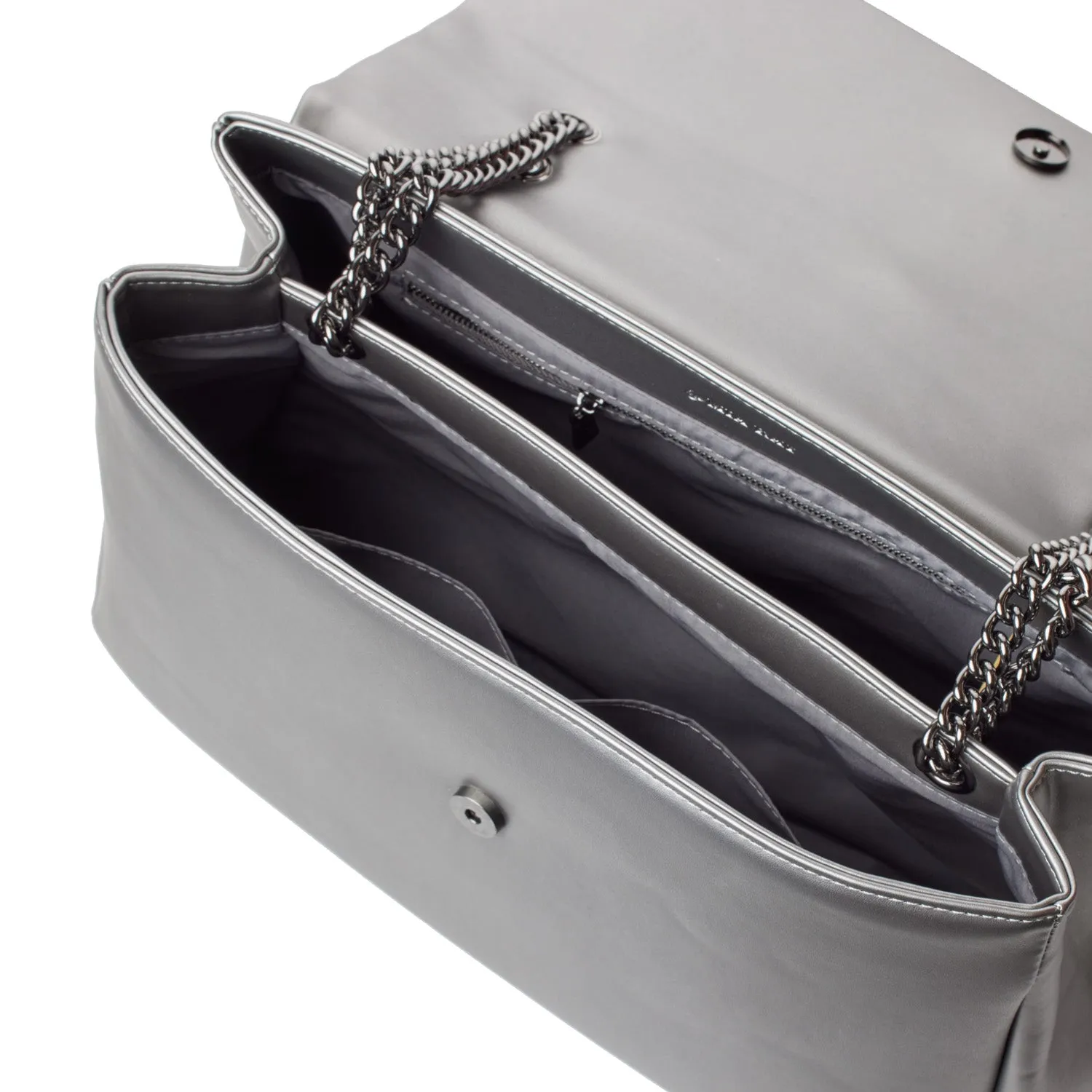 STANDARD LARGE CLASSIC FLAP BAG PLATINUM