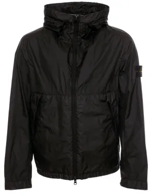 STONE ISLAND Hooded Performance Jacket Black