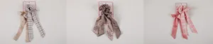 Striped Ribbon Hair Ties (2 pcs)
