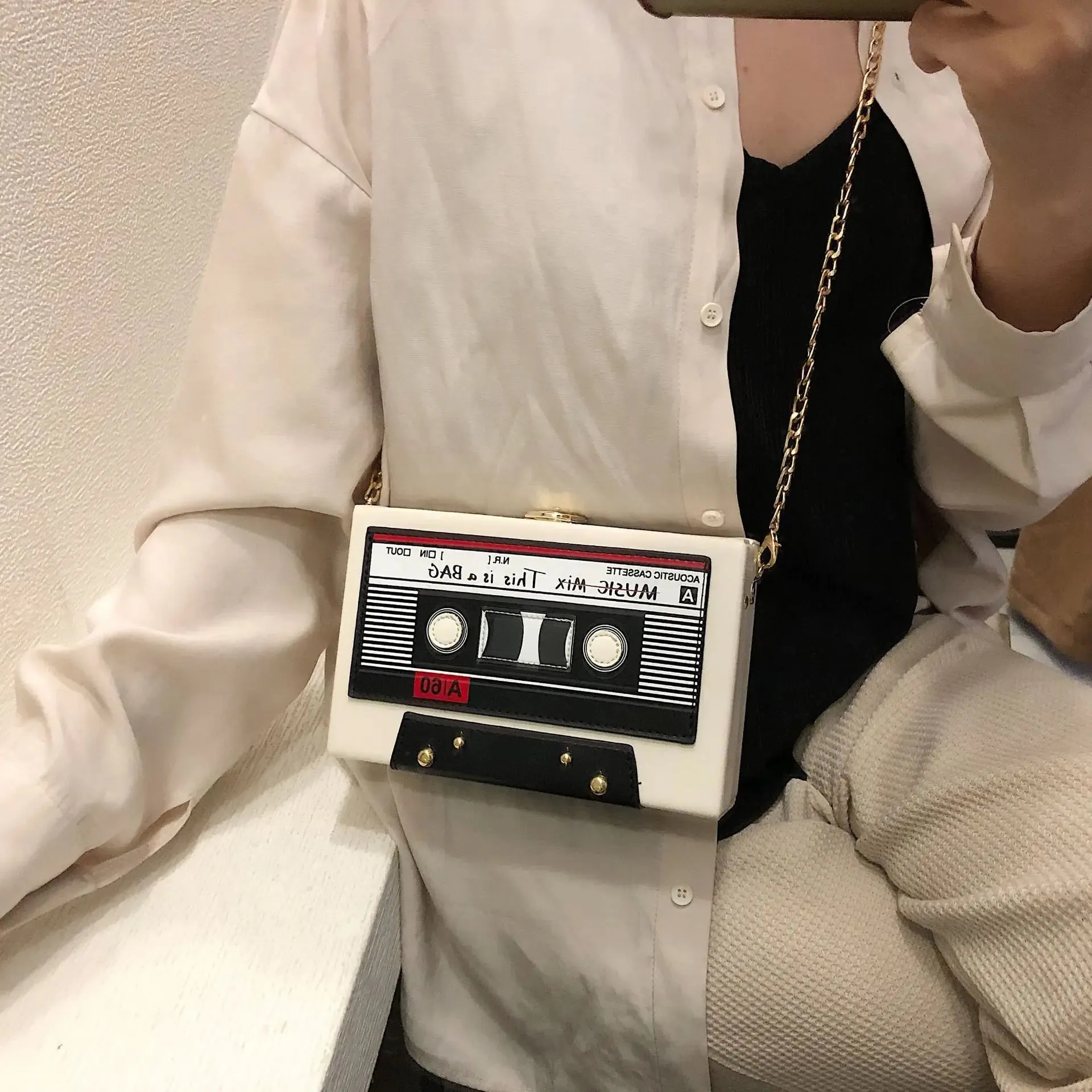 TEEK - Cassette Tape Chained Crossbody