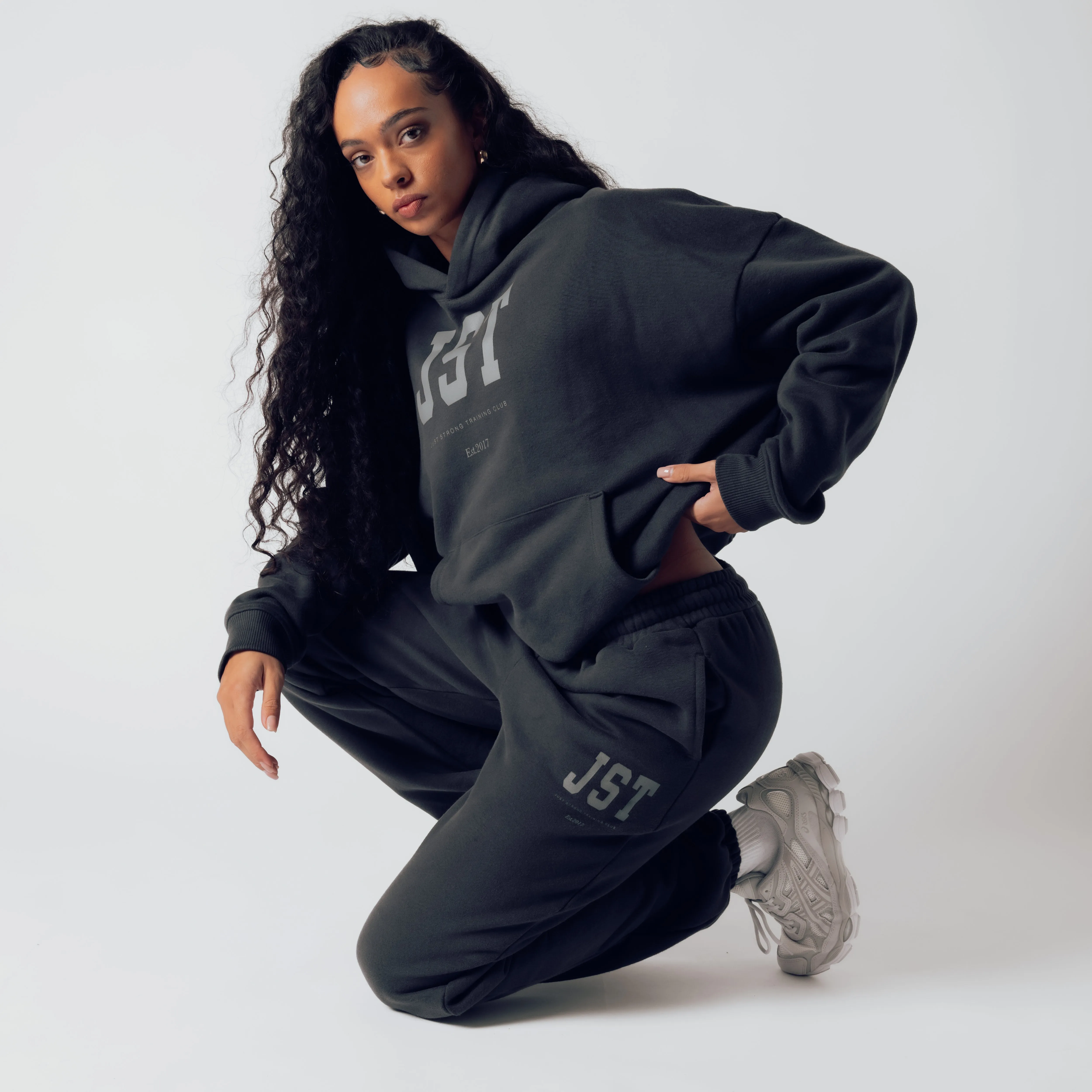 Training Club Oversized Hoodie - Washed Black