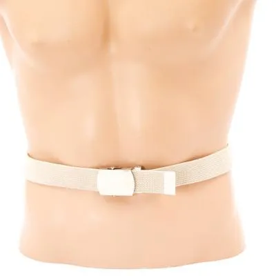 U.S-style Standard Cotton Webbing Belt. 30mm. New. Tan.