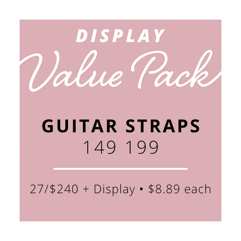 Value Pack Guitar Strap Display | $240 (Wholesale Only)