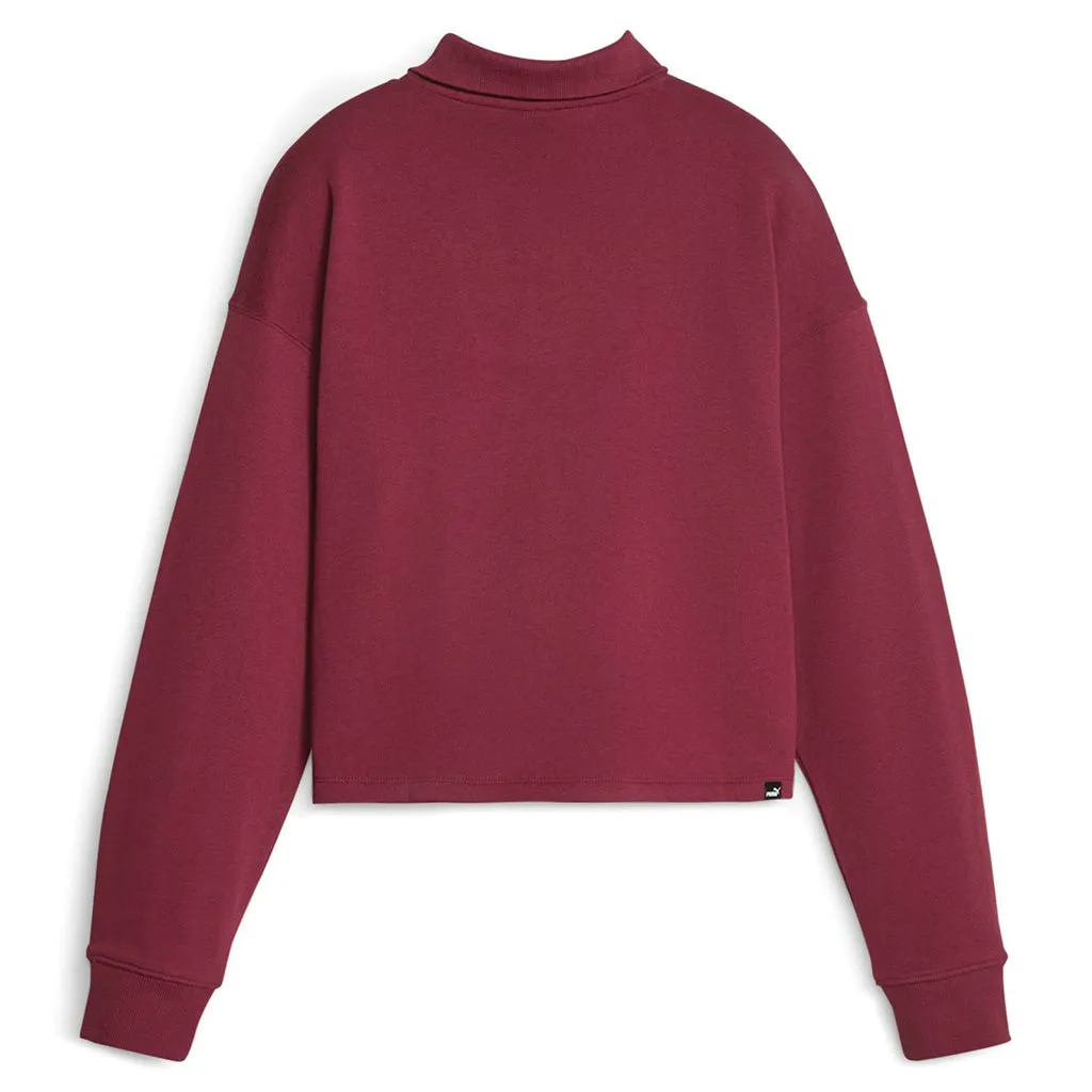 Women's Puma Her Zip Mock Neck Pullover